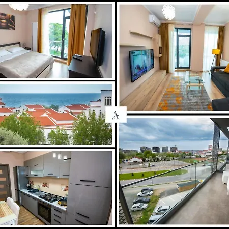 Deluxe Apartment Near Hanul Piratilor With Balcony Sea View Apartmán